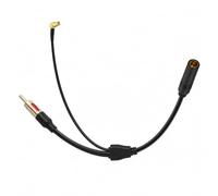Divisor Antena Dab para Coche, Splitter Antena Radio SMB a DIN 12V con Cable RG174 30 cm, Splitter Am FM para Radio Dab Dab+ Compatible con Pioneer para Kenwood para Alpine para Sony para Clarion