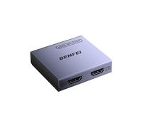 Divisor BENFEI HDMI 1 Entrada 2 Salidas 4K@60Hz, Splitter HDMI 2.0 1x2 con HDR, HDCP 2.2, 18Gbps [Alimentado por USB-C, Carcasa de Aluminio], Solo Espejo para PS5 Xbox Fire Stick