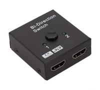 Divisor bidireccional 2.0 compatible con HDMI, convertidor 2 en 1 de salida | Salida bidireccional 2 en 1, soporta 4K a 60Hz, conmutación automática, plug-and-play, no necesita controlador