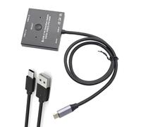 Divisor bidireccional USB C para 2 monitores PD100W de carga de alta velocidad de transmisión de datos de 10 Gbps