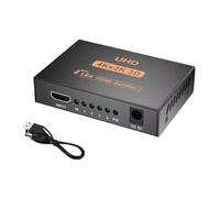 Divisor Compatible 1x4 Full HD 4K Audio Video 1 Entrada 4 Salidas HDMI Amplificador Adaptador For HDTV DVD PS3 Xbox Fácil Amplia Compatibilidad(1x4 USB Cable)