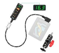 Divisor D-Tap P-Tap regulado de 12 V para ARRI|RED|Sony|Teradek |Smallhd|DJI|TILTA |SmallRig|Montaje en V|Montaje dorado, roscas de tornillo de 1/10.2 cm-20, voltímetro Magic Arm-Braided Kevlar Cable