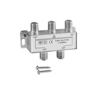 Divisor de 4 vías 5-1000MHz, Ideal para distribuir señales de TV y Radio en múltiples Dispositivos.