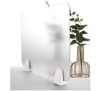 Divisor de acrílico transparente para oficina, abrazadera esmerilada para escuelas, aulas y estudiantes (30 x 80 cm), mejora la privacidad y la gestión del espacio