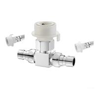 Divisor de agua de latón para lavadora, adaptador de grifo de doble salida tipo Y con tuerca giratoria de 360 grados, conector en T de conexión rápida para 4 puntos, 6 puntos y (N)