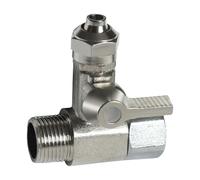 Divisor de agua de triple puerto resistente a la corrosión con sellos de compresión para electrodomésticos, rosca interna de 3/8 pulgadas, divisores de línea de agua para refrigerador