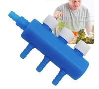 Divisor De Aire Para Acuario | Válvula Reguladora De Control De Flujo De Línea De Tanque De Peces, Válvula De Palanca De Control De Flujo De Aire De Acuario, Divisor De Distribuidor, Conector De Tubo