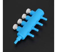Divisor de Aire para Pecera, Adaptador de Bomba de Oxígeno para Acuario de Plástico de 2 Piezas, Divisor de Aire de 5 Tipos con Diseño Ajustable, Ideal para Distribuidor de Tuberías de para