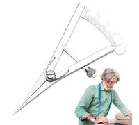 Divisor de alas de cuero | Herramienta de artesanía de cuero, divisor de ala de brújula espaciadora, divisor de ala de resorte de precisión, brújula de metal con bloqueo, medidor de marcado ajustable