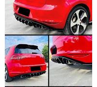 Divisor De Alerón para Parachoques Trasero De Coche para VW para Golf 7 MK7 GTI GTD 2013 2014 2015 2016 Accesorios De Labio Difusor FIXCOR(B Style)