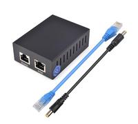 Divisor de alimentación Ethernet de 12 V 5 A, caja de metal RJ45 10/100/1000 Mbps, separador de fuente de alimentación que mejora la eficiencia de la red, divisor POE de metal