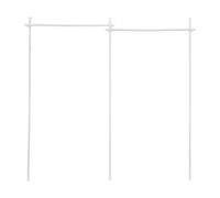 Divisor de ambientes, barra de cortina, separador de habitaciones, biombo, sin cortina, soporte de cortina para salón, dormitorio u oficina, color blanco