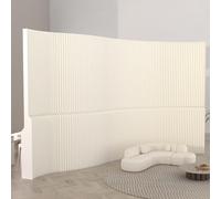 Divisor de ambientes plegable moderno y portátil, para el hogar y la oficina, tamaño Lar (500 x 26 x 220 cm), color blanco para sala de estar y trabajo