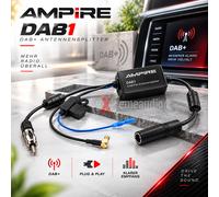 Ampire DAB1 Distribuidor de Antena DAB+ Enchufe & Jugar Activo Antennensplitter