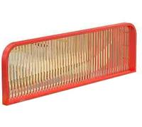 Divisor de área de comedor Divisor de privacidad de mesa Divisor de media pared de cerca baja Divisor de vidrio templado esmerilado Elegante decoración de mesa de restaurante Bar(Rosso,120x30cm)