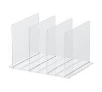 Divisor de armario transparente versátil portátil para bolsos y accesorios, organizador de estantes, divisor de estante fácil de usar
