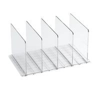 Divisor de armario transparente versátil portátil para bolsos y accesorios, organizador de estantes, divisor de estante fácil de usar