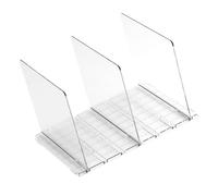 Divisor de armario transparente versátil portátil para bolsos y accesorios, organizador de estantes, divisor de estante fácil de usar