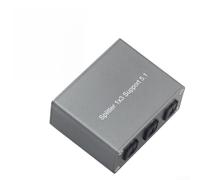 Divisor de audio digital, adaptador triple óptico SPDIF de 1 x 3 compatible con formatos Dolby-AC3/DTS/LPCM con transmisión de 40 m, para consolas de juegos y uso de cine en casa