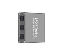 Divisor de Audio Digital SPDIF 1x3 Toslink Óptico de 3 Vías Adaptador Compatible con LPCM 2.0 DTS Dolby-AC3 para PS4/TV/ para /Amplificador