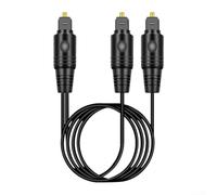 Divisor de audio óptico digital, 1 entrada macho, 2 salidas macho, diseñado para cine en casa y consolas de juegos, soporta control de volumen independiente para dispositivos de audio duales (1 metro)