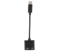 Divisor de audio portátil USB tipo C a 3,5 mm para auriculares, diseñado para una escucha relajada y eficiente, el chip DAC incorporado garantiza