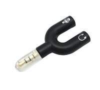 Divisor de Auriculares, Adaptador de Auriculares, 2 En 1 Tipo U Conector De De 3.5 Mm para Hombres Y Mujeres para Ordenador Portátil Pc Y Tableta para Compartir Audio