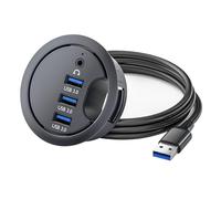 Divisor de base USB 3.0, adaptador multiUSB, expansor de puerto, lector de tarjetas de memoria, puerto USB 3.0, accesorios para PC y portátiles