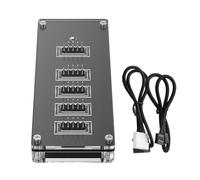 Divisor de cabecera USB de 9 pines con cable de alimentación SATA, extensión de concentradores USB internos USB 2.0, conectores divisores para placas base, concentradores de conexión de ventilador