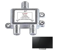 Divisor De Cable Coaxial - Receptor De Señal De Televisión Satélite, Antena De Señal De Alto Rendimiento | Parábola De TV Al Aire Con Recepción HD Clara, Parábola Satelital Durable Con Todas Las
