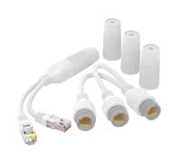 Divisor de cable Ethernet, divisor de red resistente al agua, divisor LAN | Extensor PoE de conexión estable, transmisión de video suave para la mayoría de conmutadores Poe, divisor compatible con