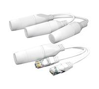 Divisor de cable Ethernet, divisor de red resistente, divisor LAN impermeable, dispositivo Ethernet extensor PoE estable, divisor de red, fácil de usar, portátil para gestión de red