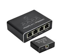 Divisor De Cable Ethernet Rápido, Conector De Red Gigabit 1000M 1 Para 4 Conmutador Distribuidor Cable De Red RJ45 1 Entrada 4 Salidas Distribuidor De Cable De Red, Divisor Ethernet 1 Para 4 - Repar