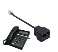 Divisor De Cable Telefónico: Adaptador De 2 Puertos, Divisor De Cable Telefónico, Adaptadors DSL De Módem, Conector De Teléfono De Fax, Adaptador De Oficina En Casa, Adaptadors De Cables Compacto