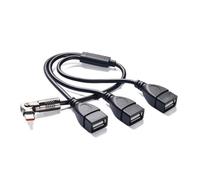 Divisor de cable tipo C macho y 3 puertos USB hembra que permiten una carga simultánea a 5 V3 A con datos para gadgets USB C Hub de datos