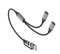 Divisor de cable USB/tipo C a múltiples puertos para teclados de tableta, adaptador USB tipo C