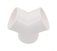 Divisor de conductos de PVC estilo Y para integración con conductos sólidos y flexibles estándar en aplicaciones de extracción (100 mm)