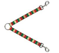 Divisor de correa para perro, bandera de Italia, estilo vintage continuo, 1 pie de largo, 1 pulgada de ancho