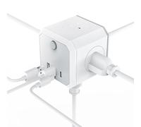 Divisor de Enchufe - Toma Cúbica con Puertos de Carga USB para Múltiples Dispositivos como Teléfonos y Tabletas | Toma Múltiple De Enchufes - para Uso en el Hogar Oficina Escuela en Interiores y