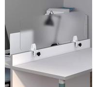 Divisor de escritorio acrílico satinado para estudiantes, panel de división de oficina de 90 cm, escudo de privacidad para un enfoque mejorado, separador de espacio de trabajo independiente