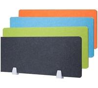 Divisor de escritorio acústico negro 30 x 80 cm, divisor de oficina con reducción de ruido para mejorar el enfoque y la comodidad, solución de insonorización para espacios de trabajo