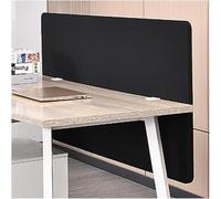 Divisor de Escritorio con Abrazadera, Panel de privacidad de Oficina insonorizado portátil, Modestia for Estar de pie(Black,Lenght 100 cm/39.3 in)