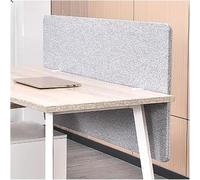 Divisor de Escritorio con Abrazadera, Panel de privacidad de Oficina insonorizado portátil, Modestia for Estar de pie(Light Grey,Lenght 100 cm/39.3 in)