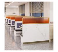 Divisor de escritorio de cristal mate a rayas, 150 x 25 cm, división naranja para comedores, restaurantes, oficinas y espacios públicos, solución elegante