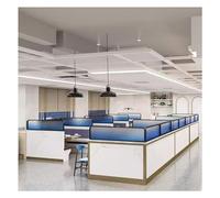 Divisor de escritorio de cristal mate para oficina y comedor, partición a rayas para restaurantes y espacios públicos, elegante pantalla decorativa de 80 x 30 cm (naranja)