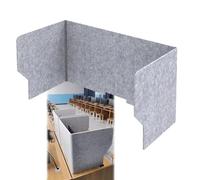 Divisor de escritorio portátil - Partit de 3 paneles de sonido independiente para reducción de ruido para pared de cubículo para oficina en casa, aula y mando a distancia (gris, 80 cm)