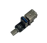 Divisor de expansión tipo C a USB 3.0 de 1 vía y módulo de expansión USB 2.0 de 2 vías, velocidad de transferencia de 5 Gbps, para portátiles, tabletas, adaptador USB C para PC y tabletas