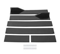 Divisor de Extensiones de Faldón Lateral Estilo Fibra de Carbono Ajuste Universal Polipropileno Suave y Duradero Juego de 6 Piezas para la Mayoría de los Vehículos (o)