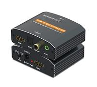 Divisor de Extractor de Audio HDMI 4K Convertidor de Audio HDMI a HDMI + Coaxial + Toslink óptico SPDIF + Audio analógico estéreo de 3,5 mm, Adaptador de Audio HDMI para PS4 / 5, Fire TV y más