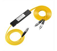 Divisor de fibra óptica FC/UPC 1/2, acoplador de ventana doble con coleta óptica